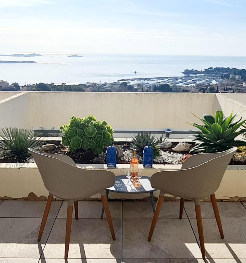 Vue Mer Panoramique - Grande Terrasse Et Piscine Bandol Zewnętrze zdjęcie