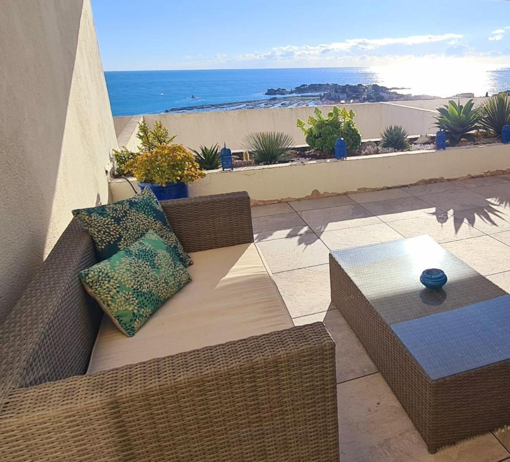 Vue Mer Panoramique - Grande Terrasse Et Piscine Bandol Zewnętrze zdjęcie
